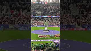 Fantastic Qatar Anthem before Qatar 32 Iran at Al Thumama Stadium 2023 FC Asian Cup 7 February 2024 [upl. by Assela]