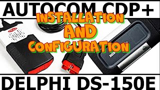 Installation and launch of Autocom Delphi DS150E CarsTrucks 2017R3 [upl. by Redyr344]