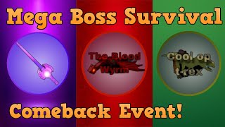 EVENT How to get all items in Mega Boss Survival Comeback 2024 Event Roblox [upl. by Aicert]