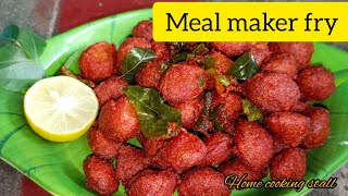 Meal maker fry in Tamil mealmakerrecipe mealmakerfry mealmakerpakkoda homecookingstall [upl. by Lepp236]