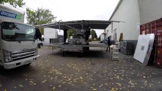 How To Set Up A Mobile Stage  Setting Up A Stageline SL50  Ottawa Special Events [upl. by Farwell]