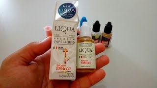 Liqua Turkish Tobacco Flavor EJuice  GearBest  REVIEW [upl. by Yzzik]