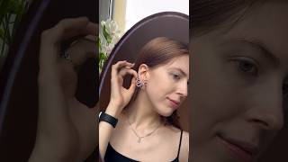 Розовые космеи 🌸 jewelry beadedjewelry earrings handmade flowers [upl. by Llen]