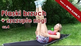 ćwiczenia fitness na brzuch i szczupłe nogi odc4 [upl. by Acirdna]