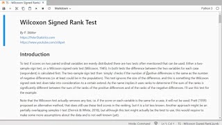 Python  Wilcoxon Signed Rank Test [upl. by Neelahs]