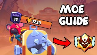 Ultimate Guide to Mastering Moe in Brawl Stars RANK 35 [upl. by Tuesday]