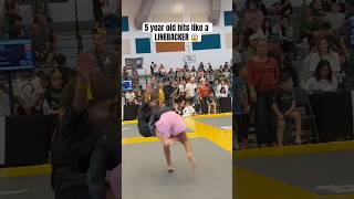 My 5 year old daughter hits hard jiujitsu ufc mma wrestling grappling fatherdaughter [upl. by Aslin]