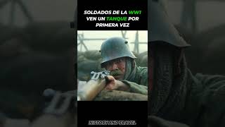 Soldados ven por primera vez un Tanque🪖WW1 ww1 ww2 tank history shorts short war [upl. by Buff695]