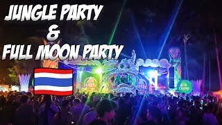 Full Moon Party amp Jungle Experience Party  My Trip To Koh Phan Gan [upl. by Louisette]