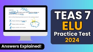 TEAS ELU Practice Test 2024 Updated [upl. by Yenhpad]