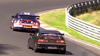 Nordschleife Highlights Fast Honda CRX Chased Heel amp Toe View BMW Z4M Coupe DutchRingRacing [upl. by Kristien708]