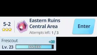 Blue Archive  3 Star  S Rank  Mission 52 Hard  Eastern Ruins Central Area  F2P Low Level [upl. by Yrffej]