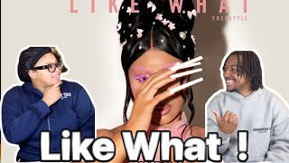 SHE WENT OFF  Cardi B  Like What Freestyle  Couple REACTION [upl. by Innoc]