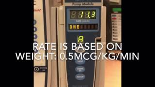 Alaris pump  Milrinone education video [upl. by Yelrebmyk]