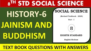 8th STDSOCIAL SCIENCEHITORYJAINISM AND BUDDHISM [upl. by Mcintyre]