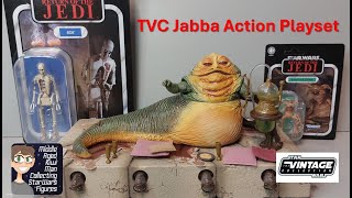 Star Wars the Vintage Collection Jabba the Hutt Action Playset MAKMCSWF [upl. by Enyalb646]