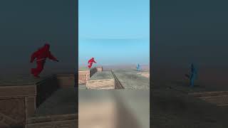 Ai NPC Fights in Physics Simulation with Realistic Ragdoll Physics Ai War shorts [upl. by Trici36]