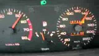 Peugeot 405 20 SRi acceleration 0160 kmh [upl. by Heringer]