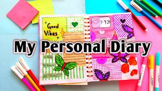 Simple Way To Decorate Diary  Journal Writing [upl. by Airoled948]