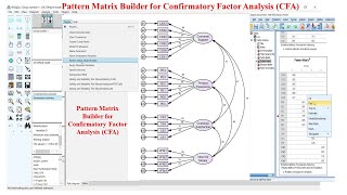 Pattern Matrix Builder for Confirmatory Factor Analysis CFA [upl. by Kizzie267]