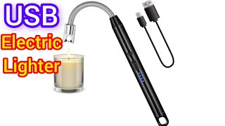 USB Rechargeable Lighter Electric Battery Arc Ignition  Science Gadget [upl. by Adehsor]