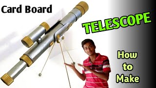 How to Make Cardboard Telescope How to Make Telescope Diy Cardboard Telescope WonderfulCreator [upl. by Oravla]