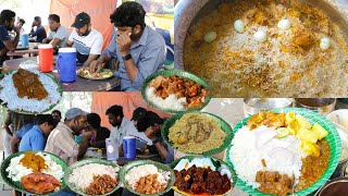 Bhimavaram Ruchulu  Famous Unlimited Non Veg Meals ampBiryani  Boti  Fish Fry  Mutton Curry [upl. by Iruy]