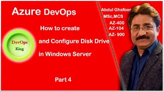 How to add Separate Disk Drive in Azure Windows Server VM Azure DevOpsPart 4 [upl. by Tamara]