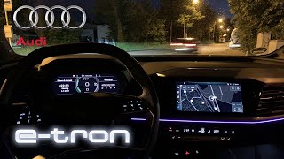 Audi Q4  50 etron quattro  POV Night Drive  Electric  Reale Fahreindrücke  Nachtfahrt [upl. by Eng]