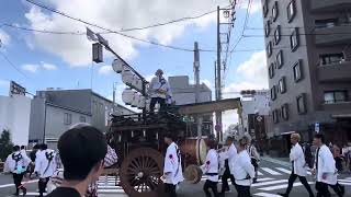 津島神社の秋祭りの山車揃えと石取祭の山車 [upl. by Aicelf]