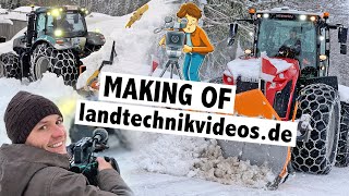 Making of landtechnikvideosde  Winterdienst in Österreich mit Claas Xerion 5000 und New Holland T8 [upl. by Adnorahs337]