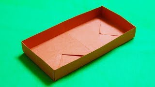 How to make a Paper Box Rectangular Paper Box easy tutorial [upl. by Edmondo612]