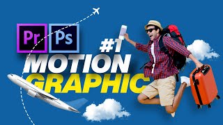 1 Motion Graphic or Social Media Animated Poster Design in Photoshop amp Premiere Pro [upl. by Nnaasil]