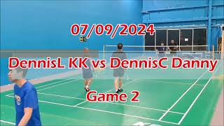 07092024 DennisL KK vs DennisC Danny Games 1 amp 2 [upl. by Yrebmik]