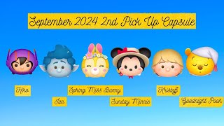 Disney Tsum Tsum  All The Tsums in September 2024 2nd Pick Up Capsule [upl. by Gredel]