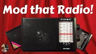 AudioBox RX8BT Shortwave Radio Modderbert Time [upl. by Ahsiek]