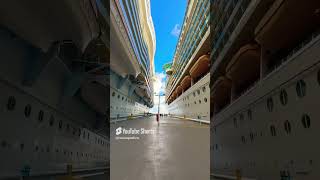 Cruise Ship Shorts  Royal Caribbean’s Independence of the Seas and Allure of the Seas at Coco Cay [upl. by Ehrman439]