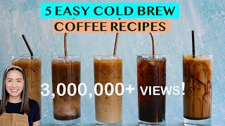 START YOUR OWN COLD BREW COFFEE BUSINESS 5 DELICIOUS ICED COFFEE RECIPES  FOR HOME OR BUSINESS [upl. by Mlawsky]