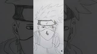 Kakasi sketch Art kakashi anime narut animeedit shorts vviralshortvideo [upl. by Liagaba990]