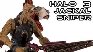 McFarlane Halo 3 JACKAL SNIPER Figure Review [upl. by Jewett]