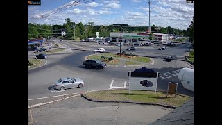 Sharx Security Demo Live Cam rotary traffic circle Derry NH USA [upl. by Yonatan16]