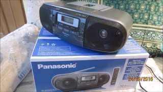 Panasonic RXD55 Boombox Unboxing  Pictures zdjęcia [upl. by Nosredneh494]