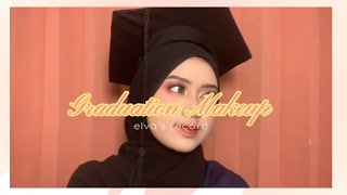 Graduation Makeup Tutorial🎓₊˚⊹⋆  elva’s record [upl. by Godric726]