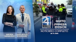 Noticiero de Quito Primera Emisión 201124 [upl. by Elery]