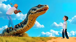 Cobra snakes in amazon forest  monster attack in jungle  snake video [upl. by Adao213]