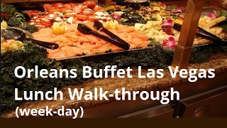 The Orleans Buffet in Vegas Cheap Vegas Buffets Lunch WalkThrough [upl. by Cynthla]