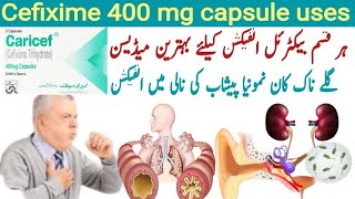 Caricef 400 mg capsule uses in urdu  Cefixime capsules 400 mg in urdu  Cefixime capsules 400 mg [upl. by Nairrod]