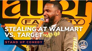 Stealing at Walmart vs Target  Comedian Detroit Reid  Chocolate Sundaes Standup Comedy [upl. by Anemaj214]