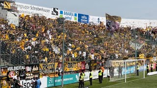 ⚫️🟡🔥 Dynamo Fans Auswärts in Haching SpVgg Unterhaching  Dynamo Dresden 12 11052024 [upl. by Eenafets251]