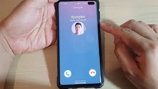 Galaxy S10 Incoming Call With Original Ringtone Over the Horizon [upl. by Anrev]